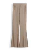 Pyjama Set aus Shirt und Hose - Gerippt - Taupe