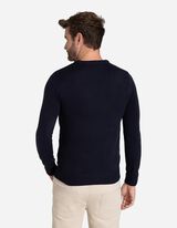 Sweter z dzianiny - Boże Narodzenie - ciemny niebieski