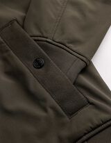 Softshellov&aacute; bunda - Stojačik - tmavozelena