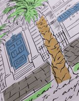 Tričko - Potisk na zadn&iacute; straně - Světle modr&aacute;