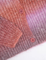 Cardigan - Grobstrick - bronzefarben