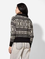 Pleteni pulover - crno