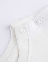 Ensemble top sans manches et pantalon - Imprim&eacute; all-over - blanc