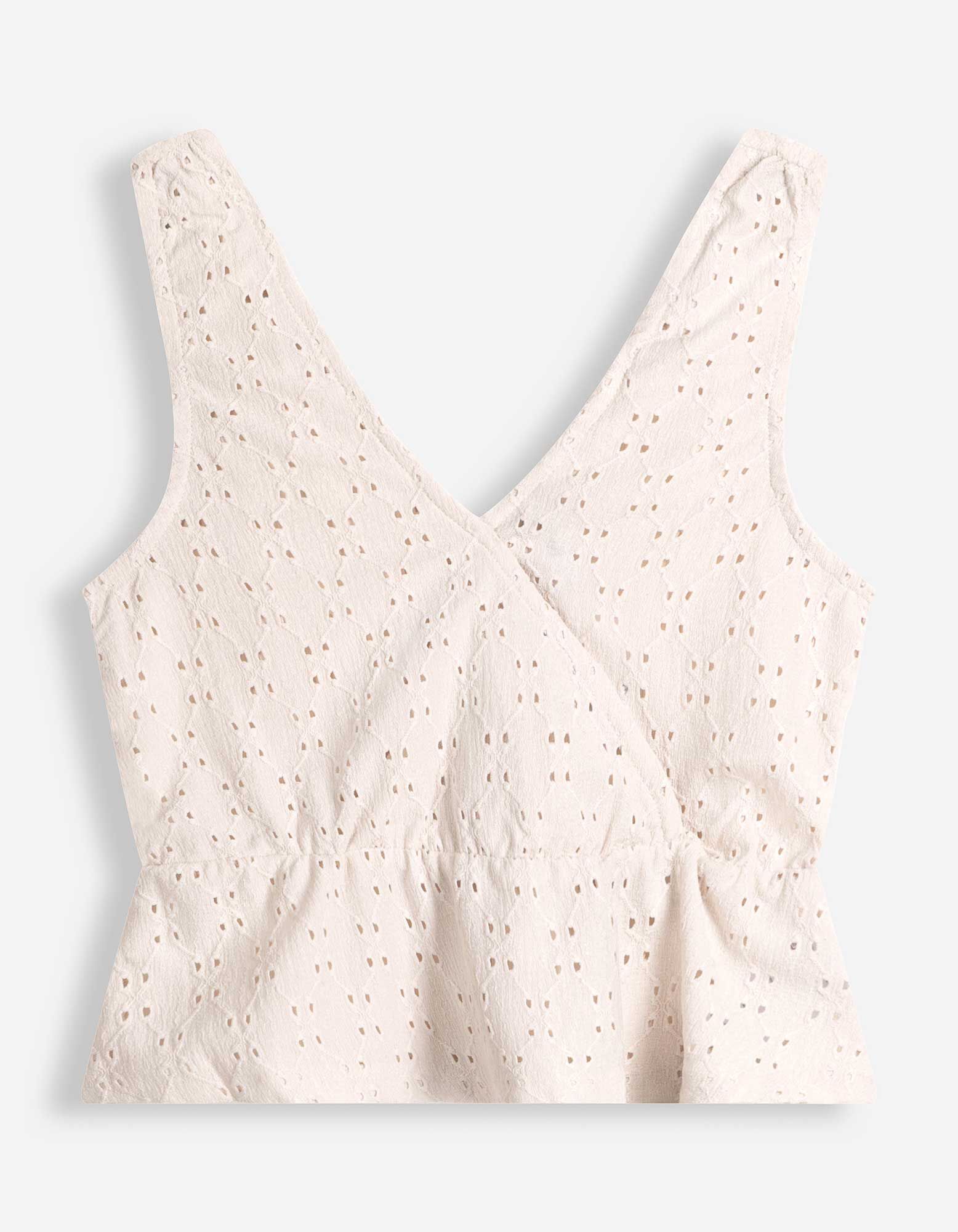 Top - Wickeloptik - Beige