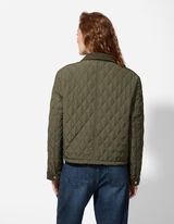 Jachetă matlasată - Cordon tiv - Verde inchis