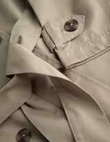 Trenchcoat - Knoopsluiting - lichtgroen