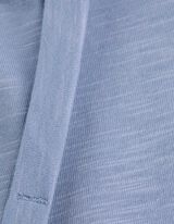 Shirt - Zijsplit - lichtblauw