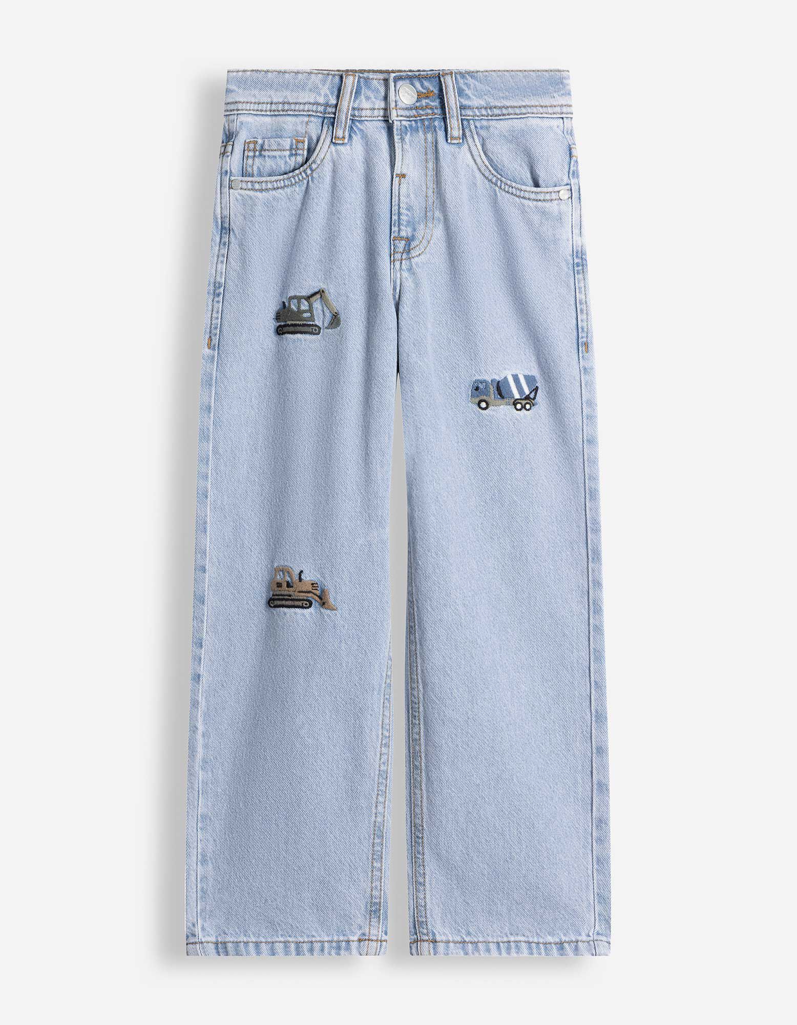 Jeans - Applikation - Hellblau