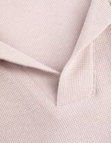 Poloshirt - Wafelstructuur - beige