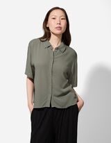 bluzka koszulowa - jednokolorowy - jasny zielony