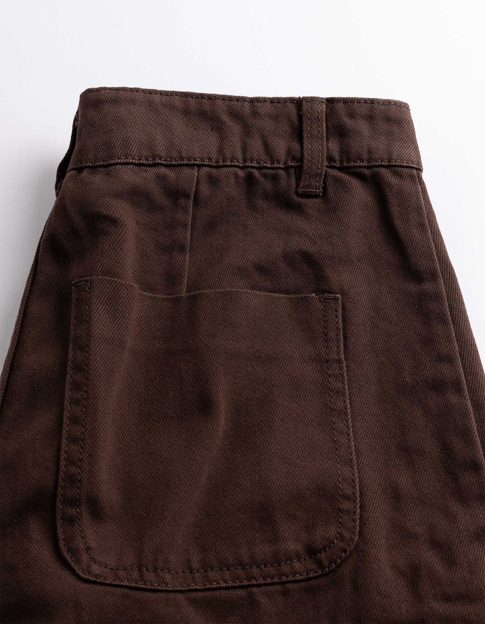 Jeans - Wide Fit - Dunkelbraun