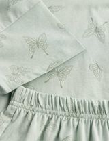 Pigiama completo (maglia + shorts) - Motivo allover - verde chiaro