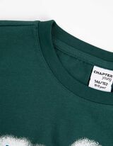 Hosszú ujjú felső - Elülső nyomtatás - sötétzöld