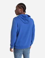 Majica s kapuljačom - mje&scaron;avina pamuka - tamno plava