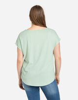 Tricou - Mâneci supradimensionate - Verde deschis