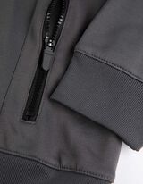 Felpa aperta - Imbottitura - grigio scuro