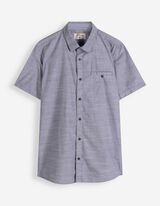 Overhemd - Katoen - donkerblauw