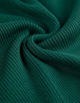 Langarmshirt - Rippstrick - dunkelgr&uuml;n