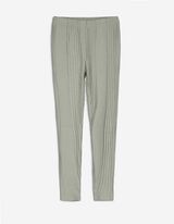 Legging - Bordázott - sotetzold