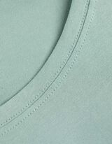 Tričko - Směs s viskózou - tyrkysova