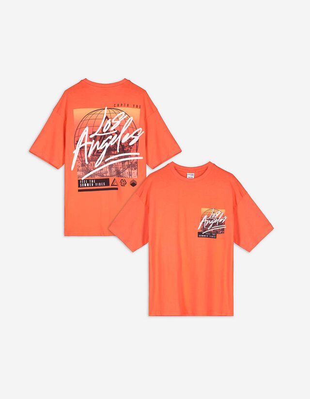 T-shirt - Stampa sul retro - rosso