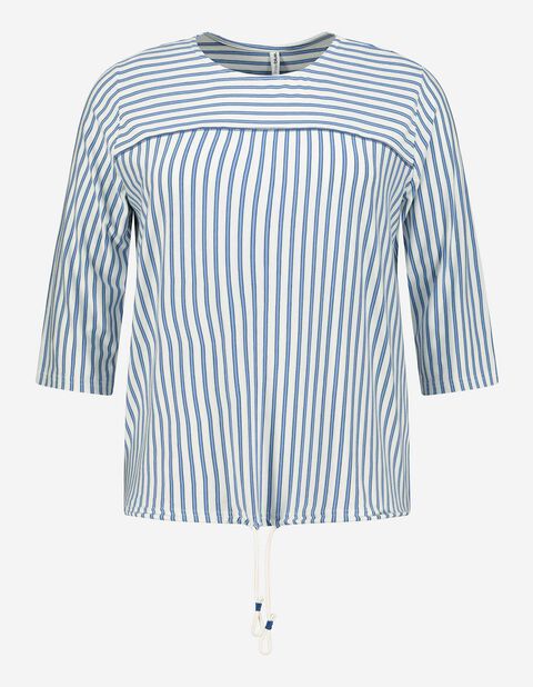 Takko Damen Langarmshirt - Viskose-Mix Plus Size weiß 42/44