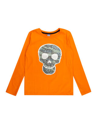 Jungen Longsleeve mit Wende-Pailletten