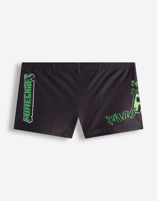 Badehose - Minecraft - schwarz