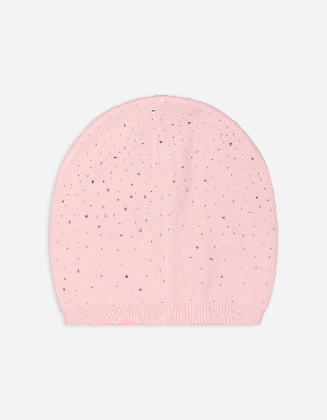 Beanie - Ziersteine - rosa