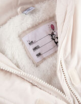 Parka - Afneembare rand van imitatiebont - beige