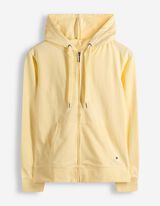 Sweatjacke - Kapuze mit Tunnelzug - gelb