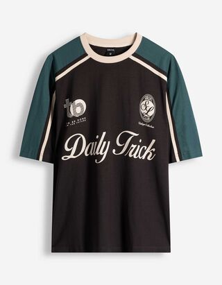 T-Shirt - Frontprint - dunkelgrau