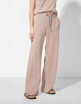 Strickshirt - Viskose-Mix - beige