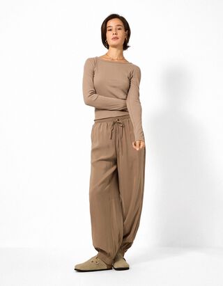 Hose - Balloon Fit - Braun
