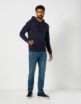 Sweatshirt - Stickerei - blau
