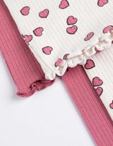 Pyjama Set aus Langarmshirt und Hose  - 2er-Pack - bronzefarben