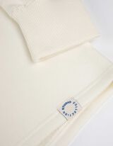 Trikotažinis megztinis - Atgalinis atspaudas - baltas