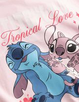 Tričko - Lilo a Stitch - ruzova