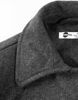 Caban jas - Wol look - donkergrijs