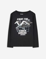 Langarmshirt - Minecraft - schwarz