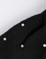 Stirnband - Zierperlen - schwarz