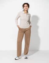 Pantaloni - Piega - marrone