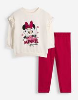 Set van sweatshirt en legging - Minnie Mouse - Off-White