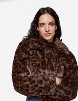 Jachetă - scurt - Maro inchis