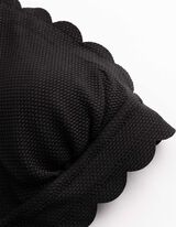 Bikinitop - Strukturiertes Material - schwarz