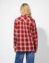 Blouse - Ruitmotief - rood