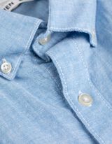 Hemd - Meliert - blau