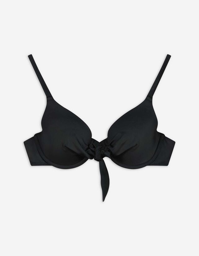 Bikinitop - Knotendetail - schwarz