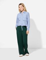 Bluse - einfarbig - hellblau