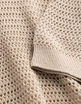 Strickpullover - Baumwoll-Mix - beige